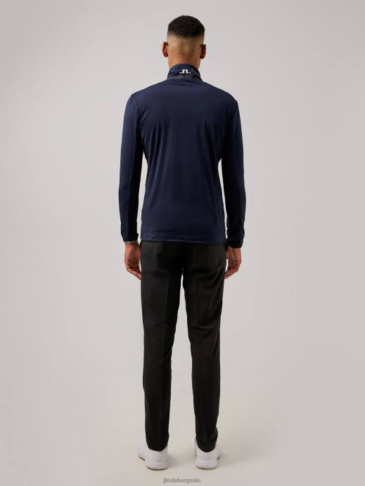 Men J.Lindeberg Navy Camo Packlight Print Golf Jacket Clothing 8R622497