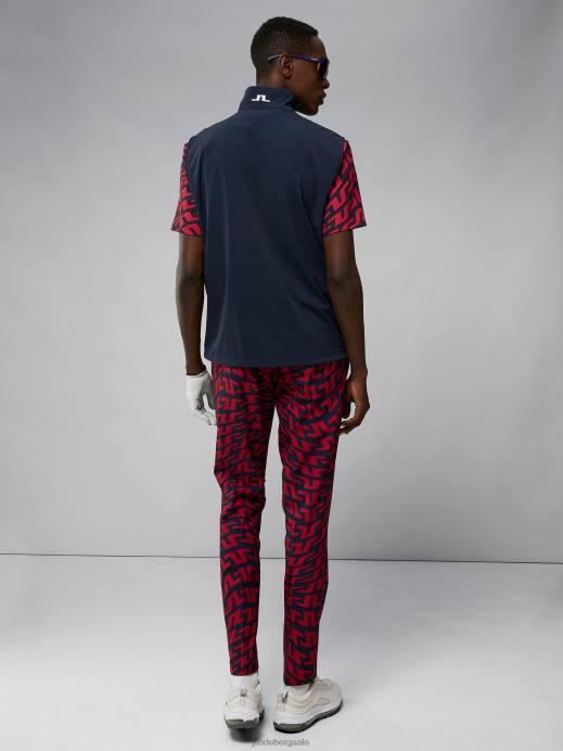 Men J.Lindeberg Navy Dean Vest Clothing 8R622388