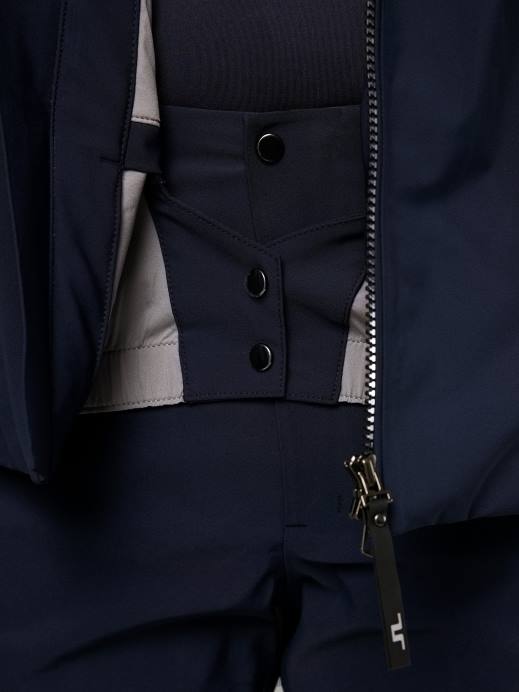 Men J.Lindeberg Navy Omnia Pro Ski Jacket Clothing 8R622486