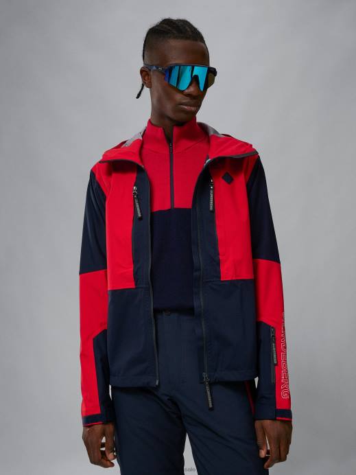 Men J.Lindeberg Navy Summit Softshell Jacket Clothing 8R622442