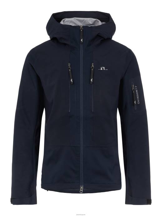 Men J.Lindeberg Navy Summit Softshell Jacket Clothing 8R622478