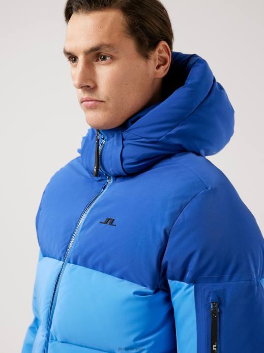 Men J.Lindeberg Spectrum Blue Adler Down Ski Jacket Clothing 8R622485