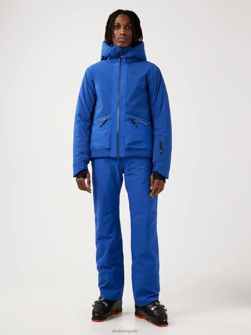 Men J.Lindeberg Spectrum Blue Edmund Ski Jacket Clothing 8R622481