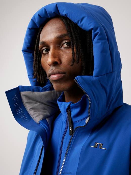 Men J.Lindeberg Spectrum Blue Edmund Ski Jacket Clothing 8R622481