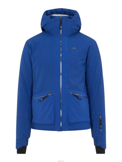 Men J.Lindeberg Spectrum Blue Edmund Ski Jacket Clothing 8R622481