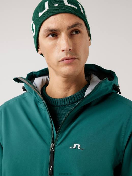 Men J.Lindeberg Treeline Green Ace Ski Jacket Clothing 8R622490
