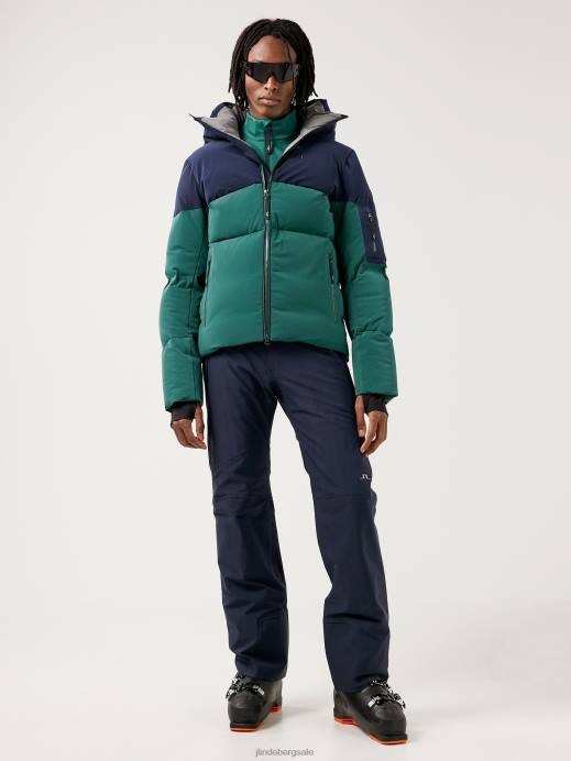 Men J.Lindeberg Treeline Green Adler Down Ski Jacket Clothing 8R622483
