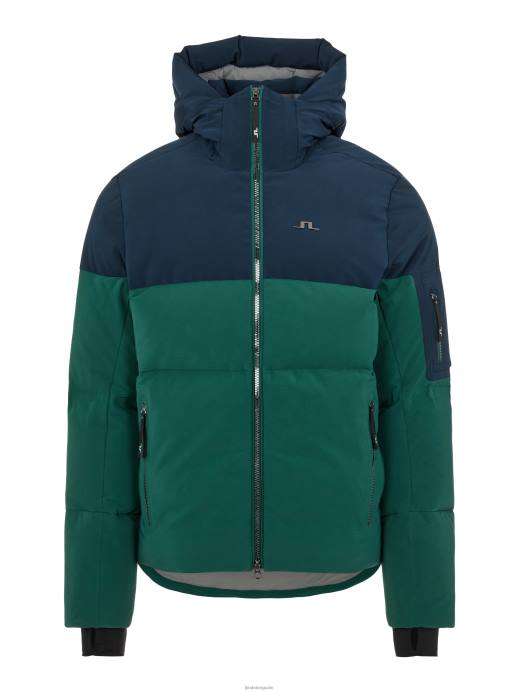 Men J.Lindeberg Treeline Green Adler Down Ski Jacket Clothing 8R622483