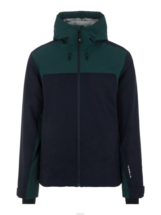 Men J.Lindeberg Treeline Green Base Camp Ski Jacket Clothing 8R622475