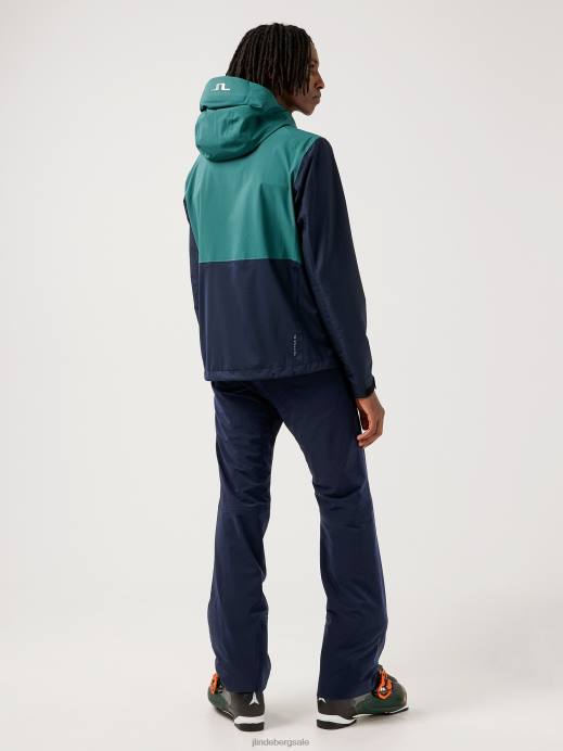 Men J.Lindeberg Treeline Green Summit Softshell Jacket Clothing 8R622477