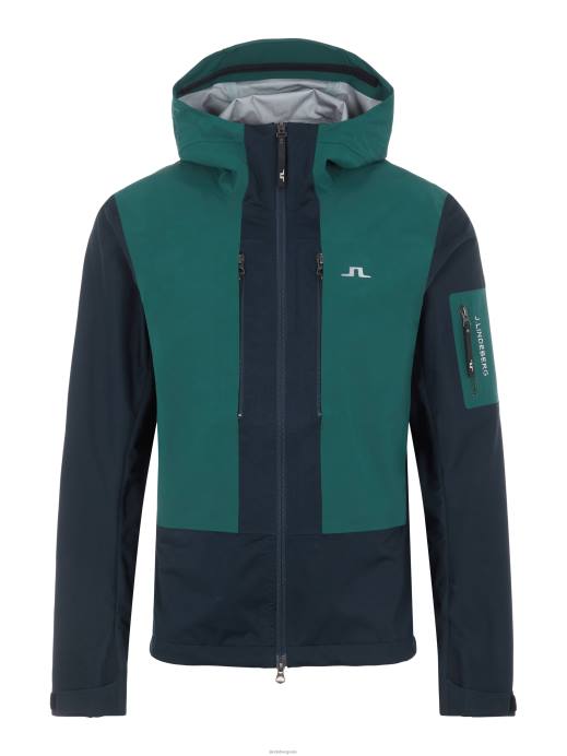 Men J.Lindeberg Treeline Green Summit Softshell Jacket Clothing 8R622477