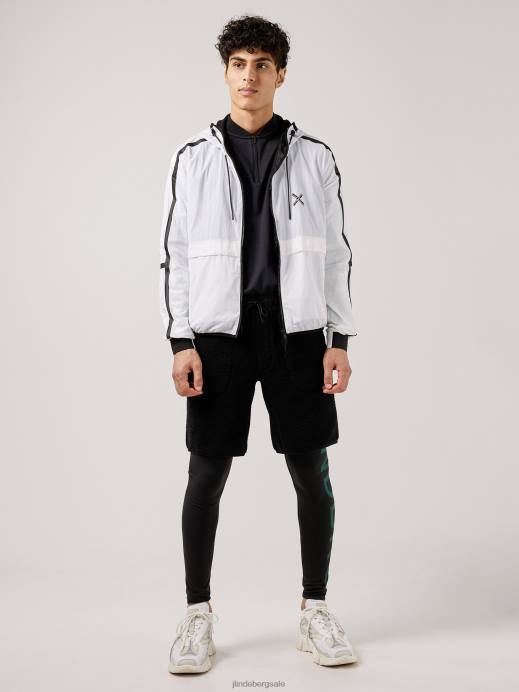 Men J.Lindeberg Whisper White Aston Light Weight Jacket Clothing 8R622472