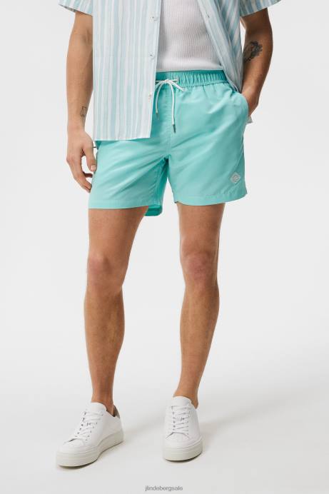 Men J.Lindeberg Aqua Splash Banks Solid Swim Trunks Clothing 8R621115