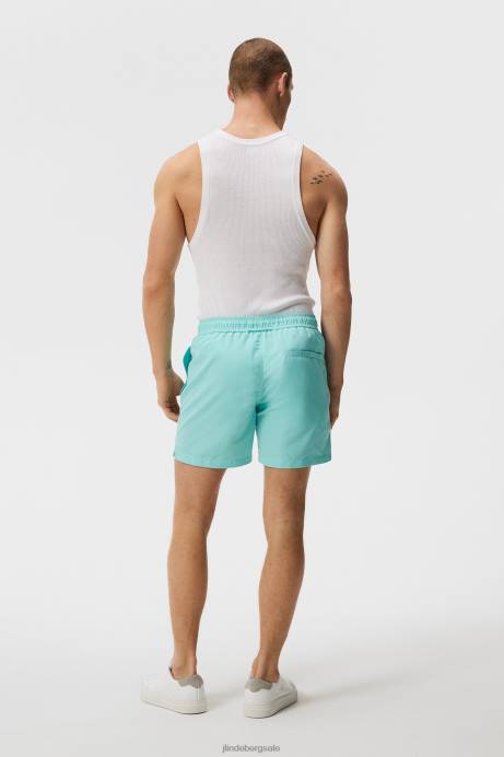 Men J.Lindeberg Aqua Splash Banks Solid Swim Trunks Clothing 8R621115