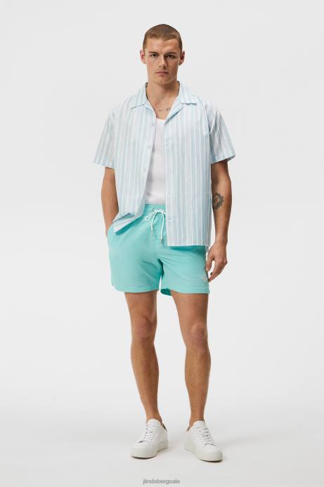 Men J.Lindeberg Aqua Splash Banks Solid Swim Trunks Clothing 8R621115