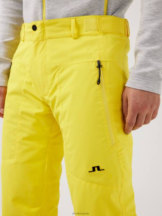 Men J.Lindeberg Banging Yellow Clarke Ski Pant Clothing 8R622241