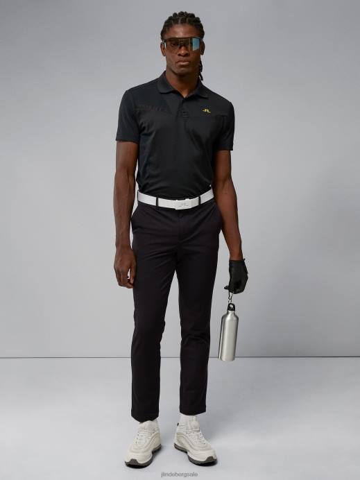 Men J.Lindeberg Black Axil Fleece Twill Pant Clothing 8R622179