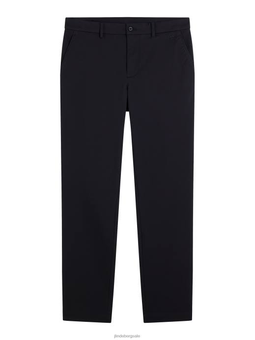 Men J.Lindeberg Black Axil Fleece Twill Pant Clothing 8R622179