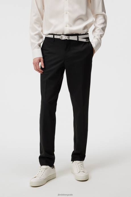 Men J.Lindeberg Black Grant Stretch Twill Pants Clothing 8R621137