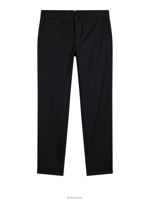 Men J.Lindeberg Black Grant Stretch Twill Pants Clothing 8R621137