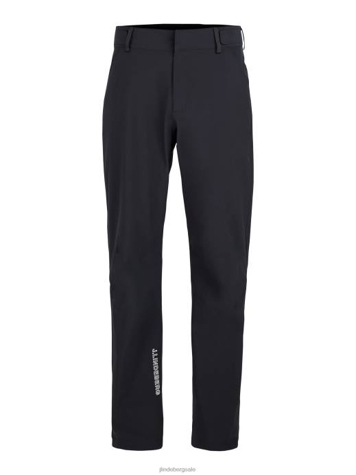 Men J.Lindeberg Black Hills Golf Rain Pant Clothing 8R622222