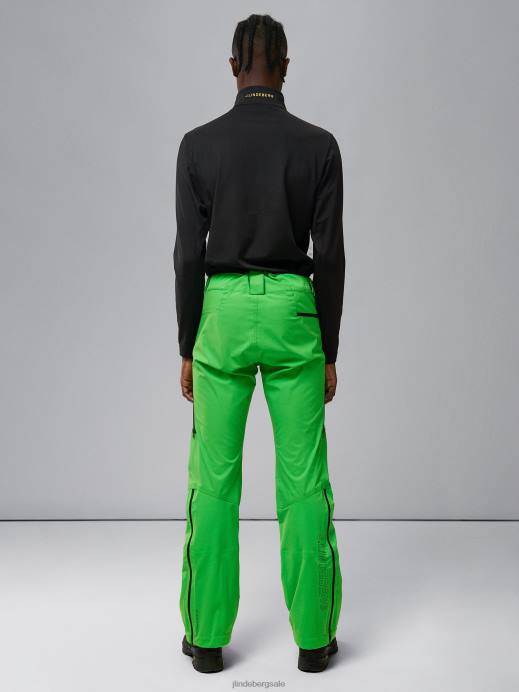 Men J.Lindeberg Classic Green Summit Softshell Pants Clothing 8R622207