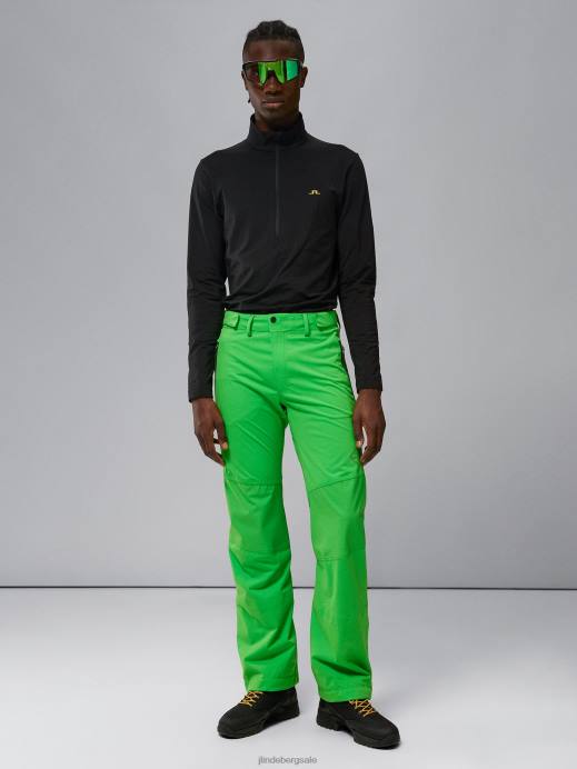 Men J.Lindeberg Classic Green Summit Softshell Pants Clothing 8R622207