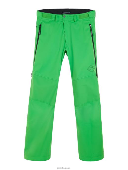 Men J.Lindeberg Classic Green Summit Softshell Pants Clothing 8R622207