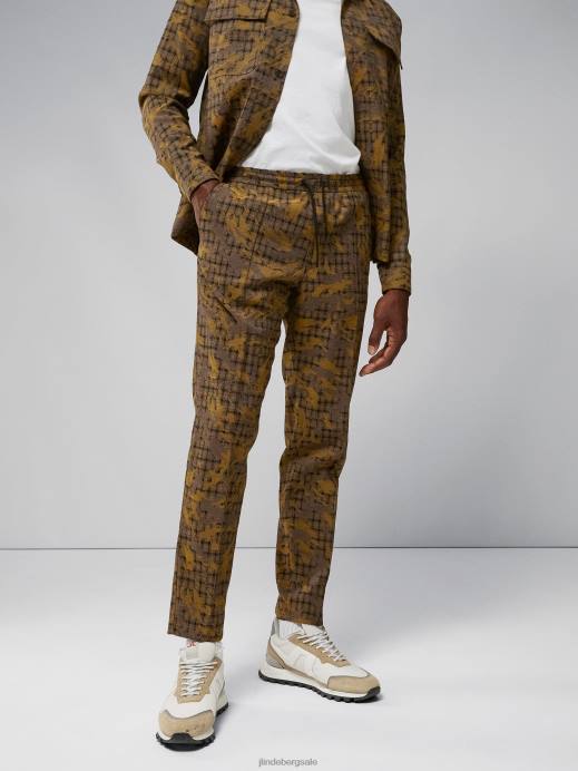 Men J.Lindeberg Daylily Sasha Camo-Check Pants Clothing 8R622195
