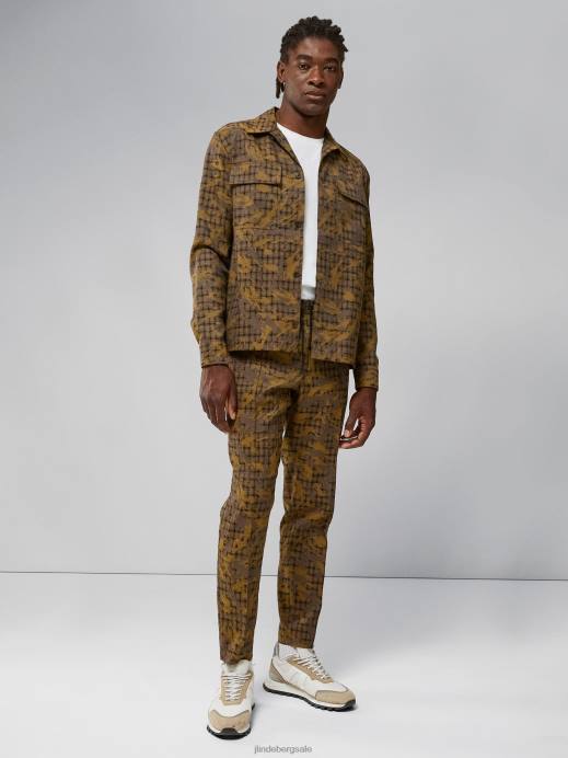 Men J.Lindeberg Daylily Sasha Camo-Check Pants Clothing 8R622195