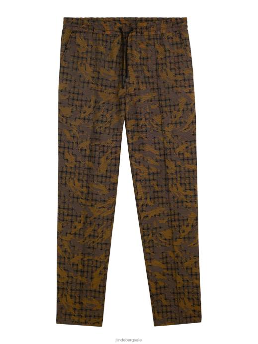 Men J.Lindeberg Daylily Sasha Camo-Check Pants Clothing 8R622195