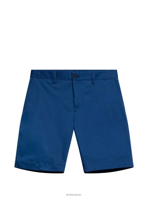 Men J.Lindeberg Estate Blue Nathan Super Satin Shorts Clothing 8R621129