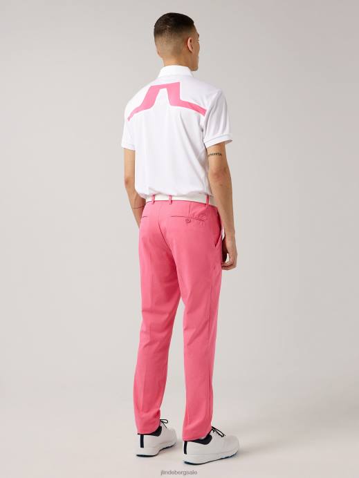 Men J.Lindeberg Hot Pink Vent Golf Pant Clothing 8R622227