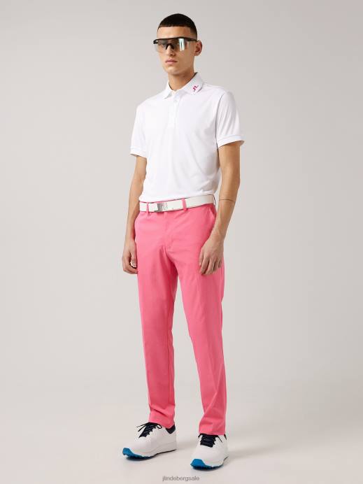 Men J.Lindeberg Hot Pink Vent Golf Pant Clothing 8R622227