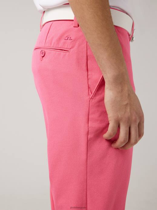 Men J.Lindeberg Hot Pink Vent Golf Pant Clothing 8R622227