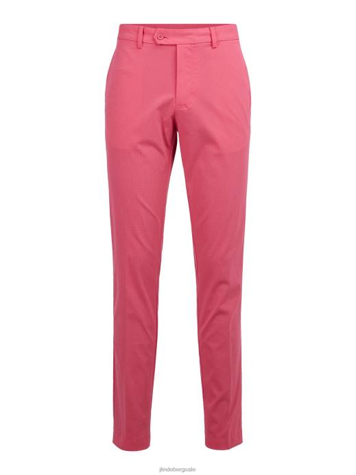 Men J.Lindeberg Hot Pink Vent Golf Pant Clothing 8R622227