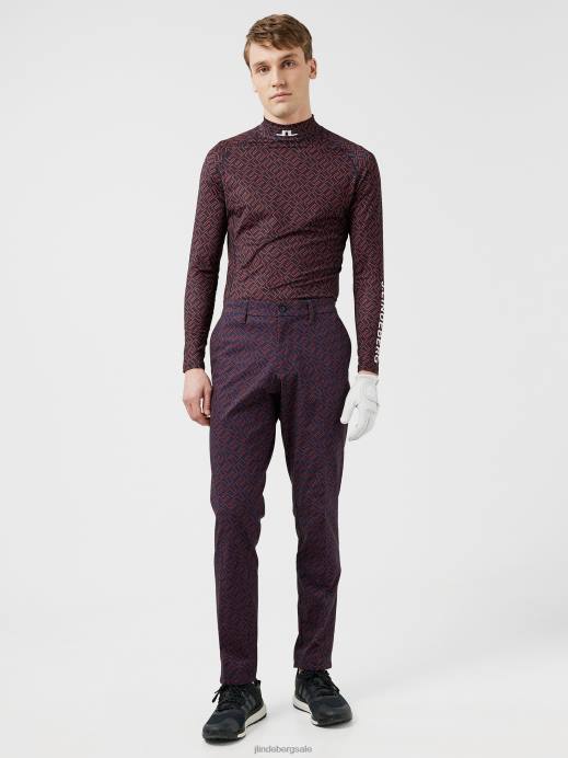 Men J.Lindeberg Ketchup Bridge Monogram Tim Golf Pant Clothing 8R622224