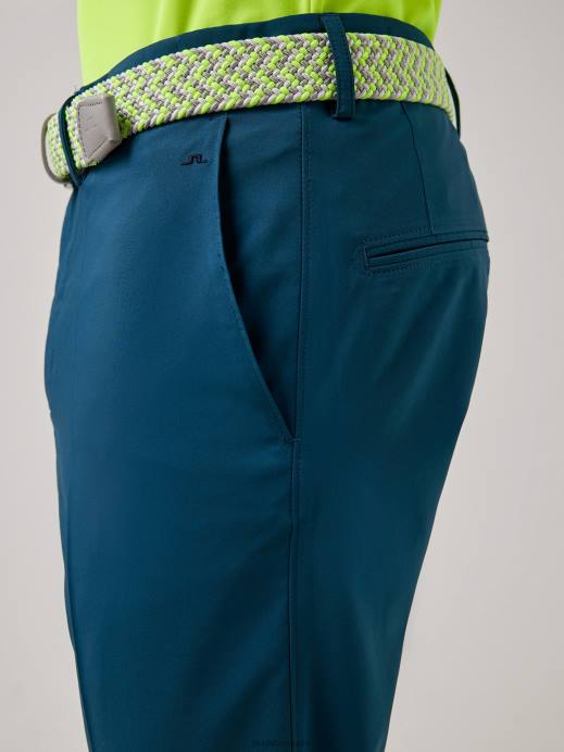 Men J.Lindeberg Majolica Blue Elof Golf Pant Clothing 8R622243