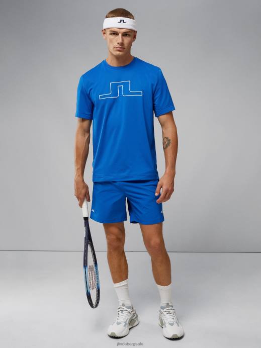 Men J.Lindeberg Nautical Blue Active Shorts Clothing 8R622201