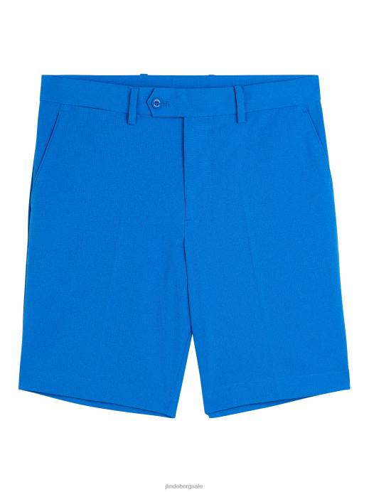 Men J.Lindeberg Nautical Blue Vent Shorts Clothing 8R622188