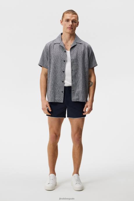 Men J.Lindeberg Navy Arnold Stretch Swim Shorts Clothing 8R621112