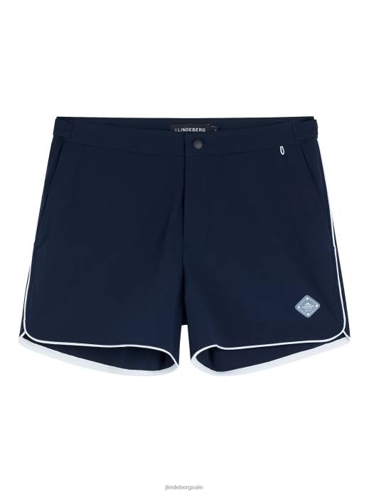 Men J.Lindeberg Navy Arnold Stretch Swim Shorts Clothing 8R621112