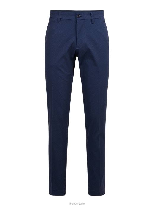 Men J.Lindeberg Navy Blazer Bridge Monogram Tim Golf Pant Clothing 8R622223