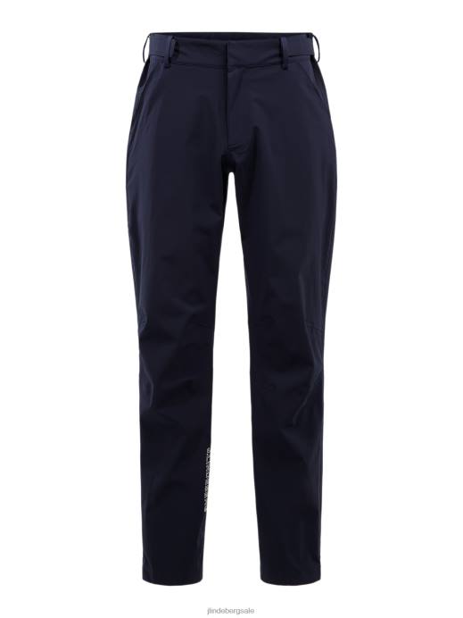 Men J.Lindeberg Navy Bridge Rain Pants Clothing 8R622204