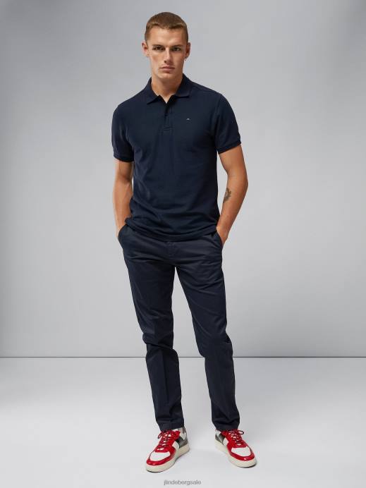 Men J.Lindeberg Navy Chaze Garment Dyed Pants Clothing 8R621145