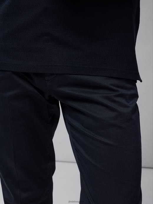 Men J.Lindeberg Navy Chaze Garment Dyed Pants Clothing 8R621145