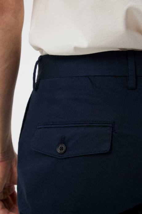 Men J.Lindeberg Navy Chaze Super Satin Pants Clothing 8R621140