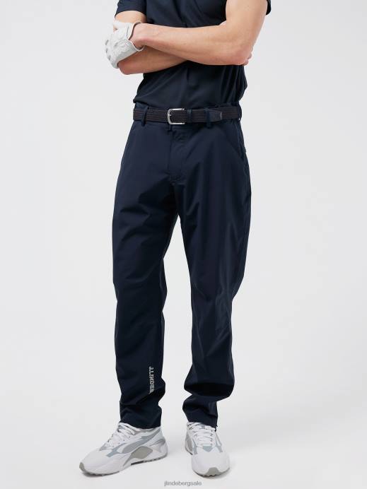 Men J.Lindeberg Navy Hills Golf Rain Pant Clothing 8R622221