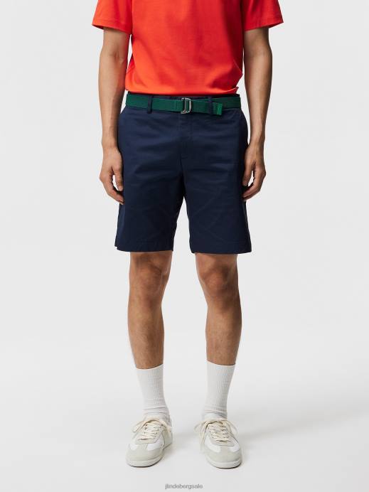 Men J.Lindeberg Navy Nathan Super Satin Shorts Clothing 8R621142