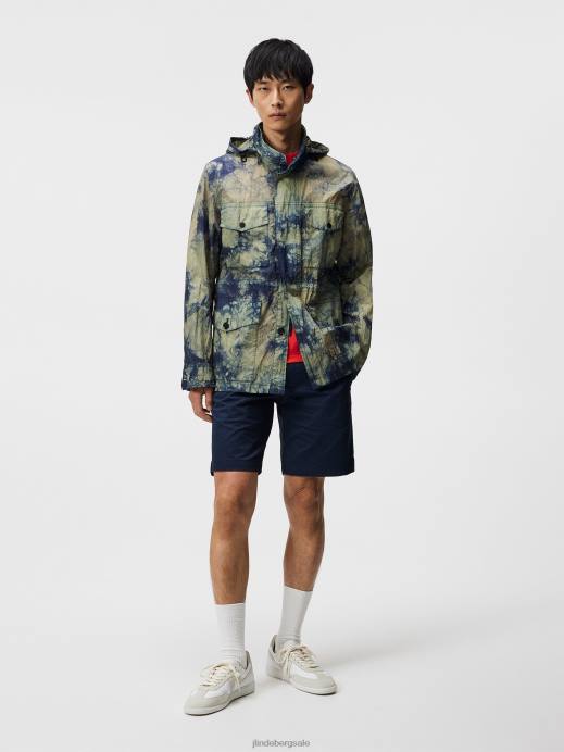 Men J.Lindeberg Navy Nathan Super Satin Shorts Clothing 8R621142